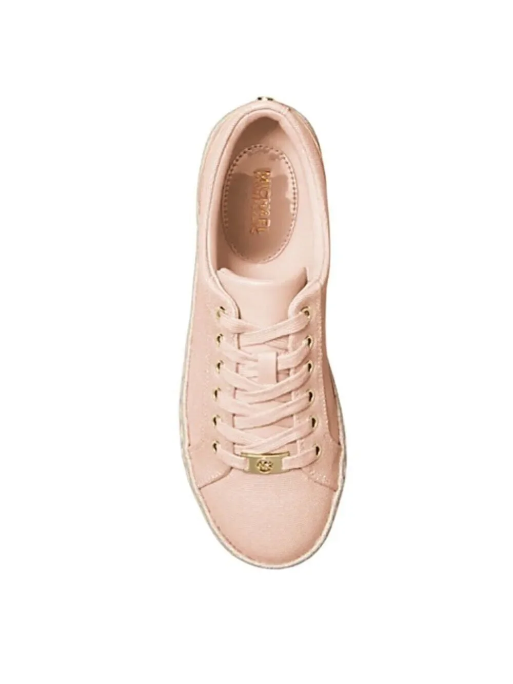 Michael Kors Libby Platform Sneakers Pink Cotton Canvas 10